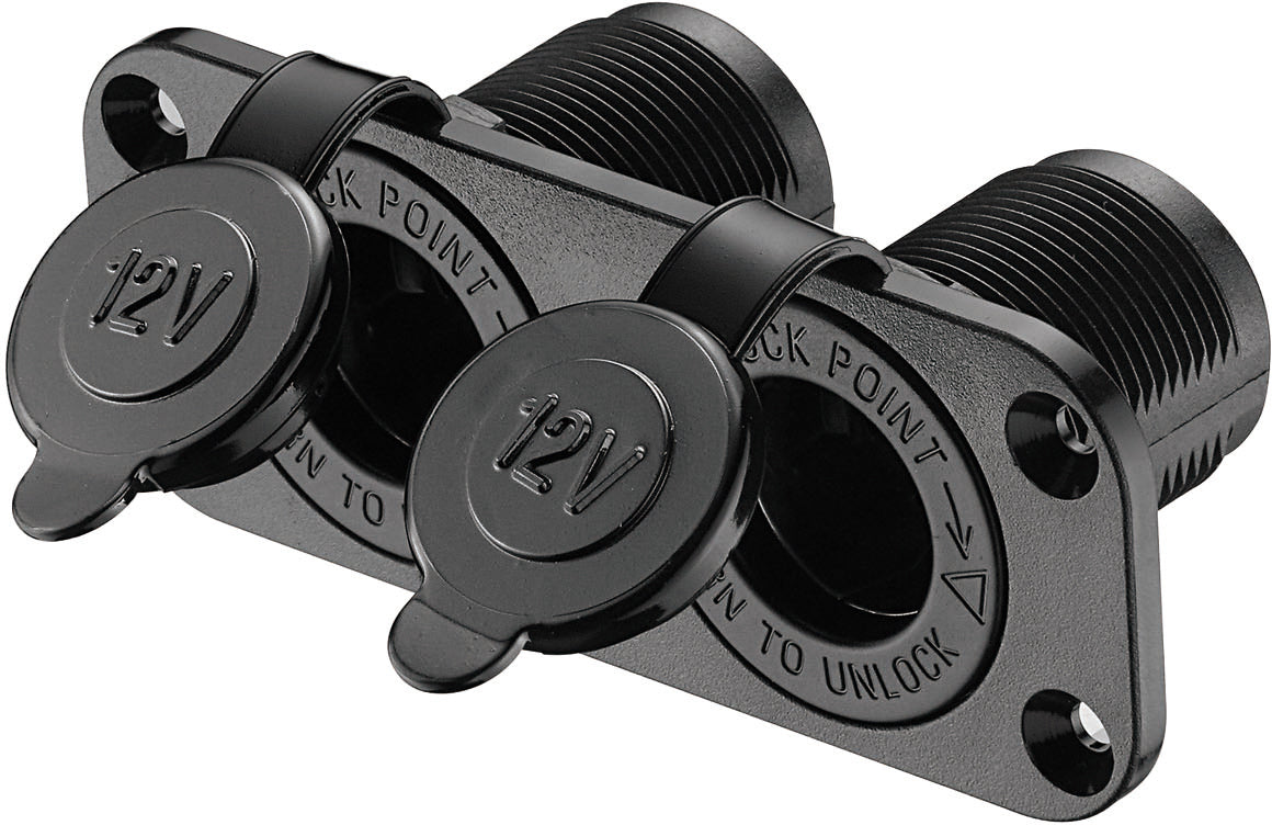 Strømuttak dobbelt 12V