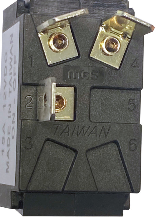 Vippebryter belyst, av/på