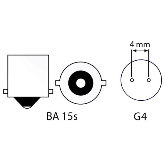 LED Adapter, BA15S til G4
