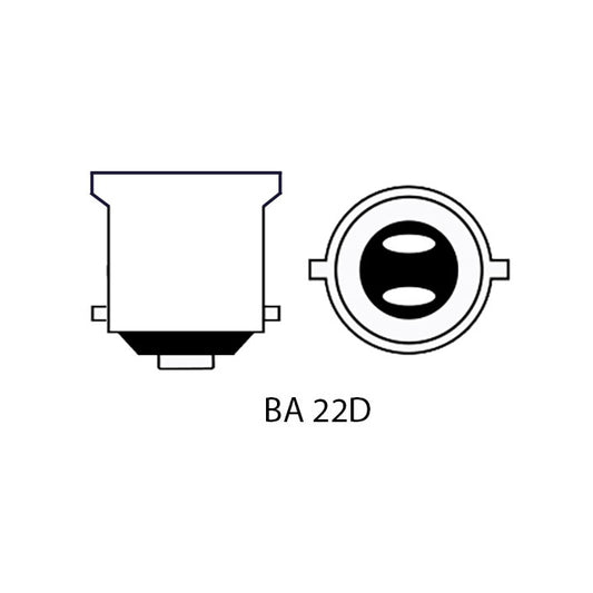 LED pære B22 IP44 10-36VDC 4/35 W