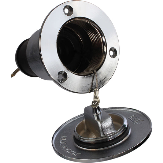 Dekksforskruvning forkrommet. 1 1/2" Fuel