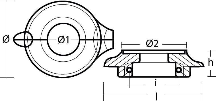 Anode Volvo Penta SD130S og 150S