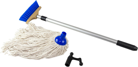 Vaskesett/båtshake børste-mopp