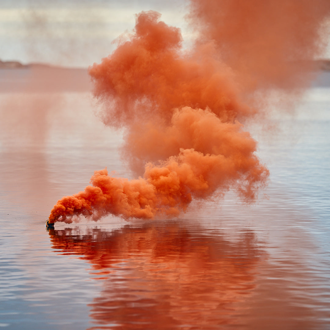 IKAROS Røyksignal Flytende Orange