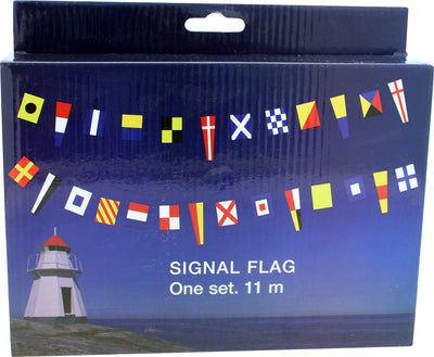 1852 Signalflagg på lengde, 36 flagg 11m