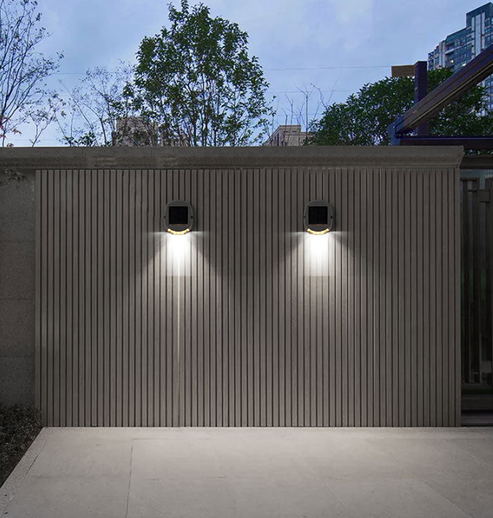 1852 Bryggelys/vegglys alu LED m/solcelle