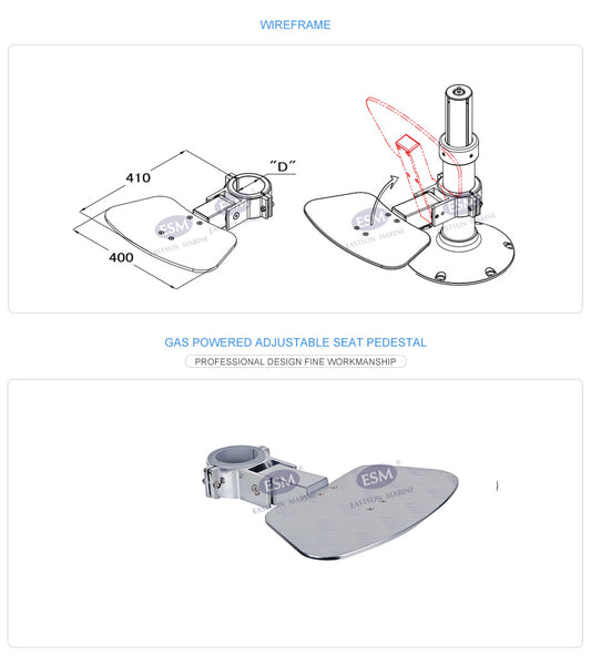 Fothviler oppfeldbar alu.