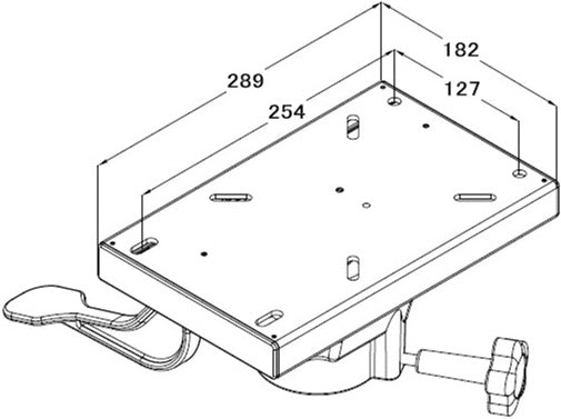 Sviveltopp Short Slide 73 mm, 289 mm – bilde 3