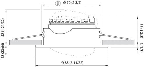 Quick NIKITA DL85 LED downlight