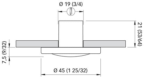 Quick Irene LED Inox trinnlys