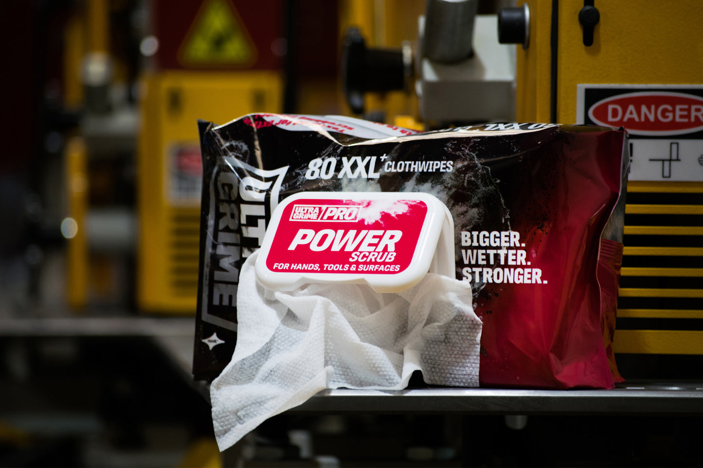 Ultragrime Power Scrub håndrensservietter