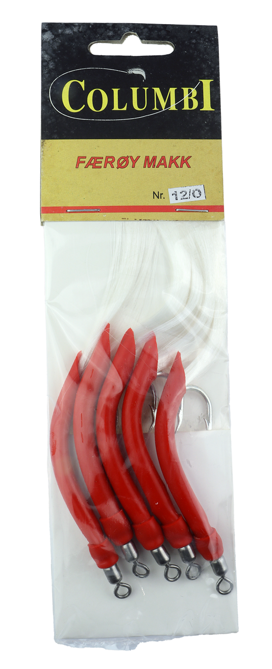 Columbi Færøymakk - 5pk - Rød - 12/0