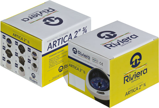 Riviera Artica BA1 Slim kompass for innfelling sort – bilde 2