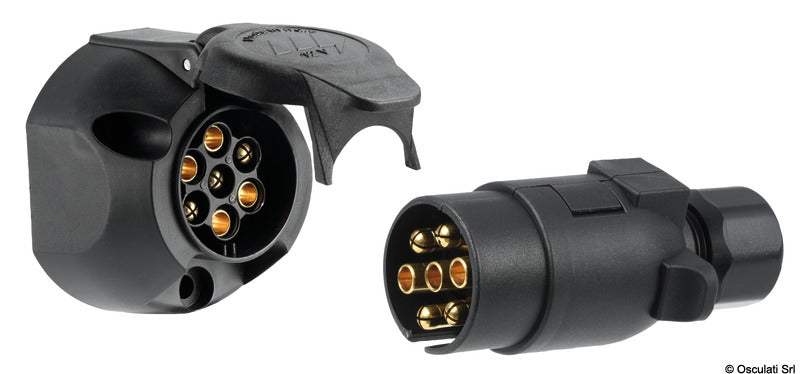 7-pins plugg og kontakt