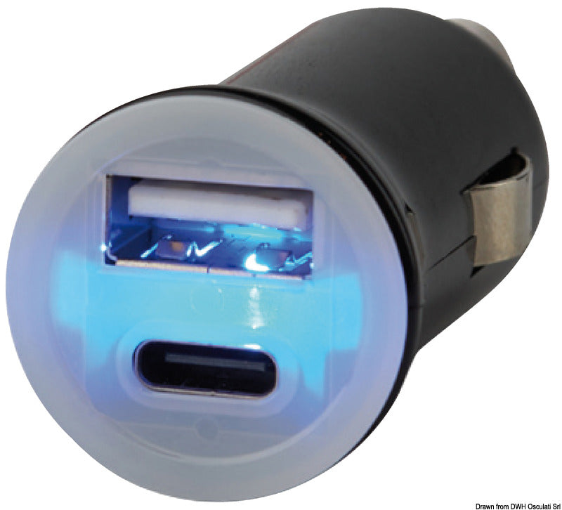 12/24V USB-plugger
