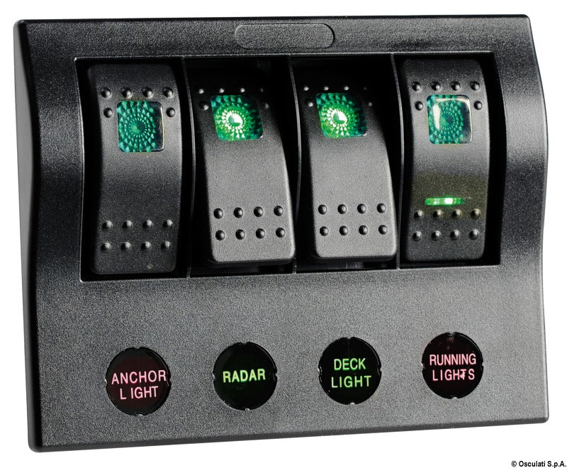 PCP Kompakt elektrisk panel med effektbryter og LED