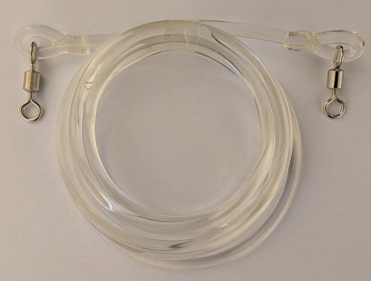 Juksastrikk 6mm - 1m - m/2 stk rustfri svivler