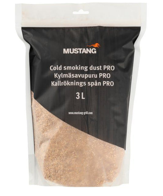 Mustang Røykspon Finkornet Or - 3 Liter - For kaldrøyking