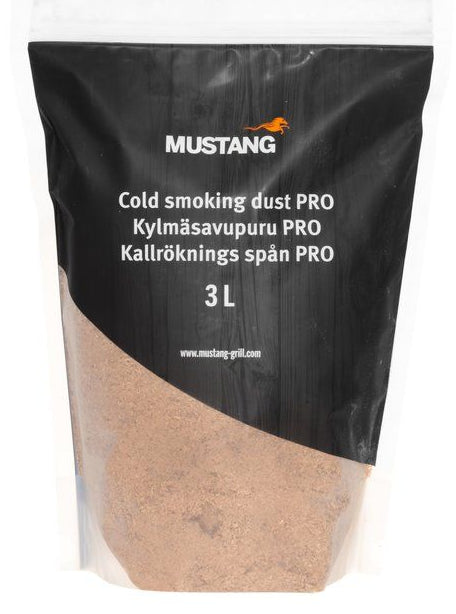 Mustang Røykspon Finkornet Eik - 3 Liter - For kaldrøyking