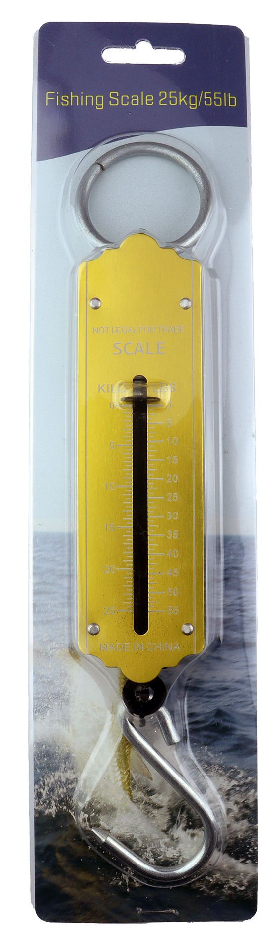 CAL Fiskevekt messing - Analog - 0-25 kg