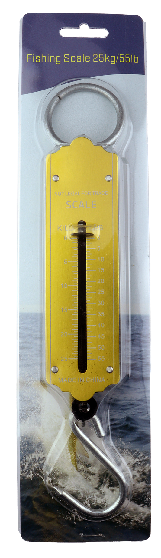 CAL Fiskevekt messing - Analog - 0-25 kg