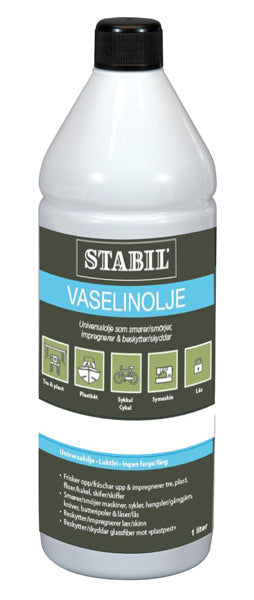 Stabil Vaselinolje - 1 Liter - Flaske - Universalolje