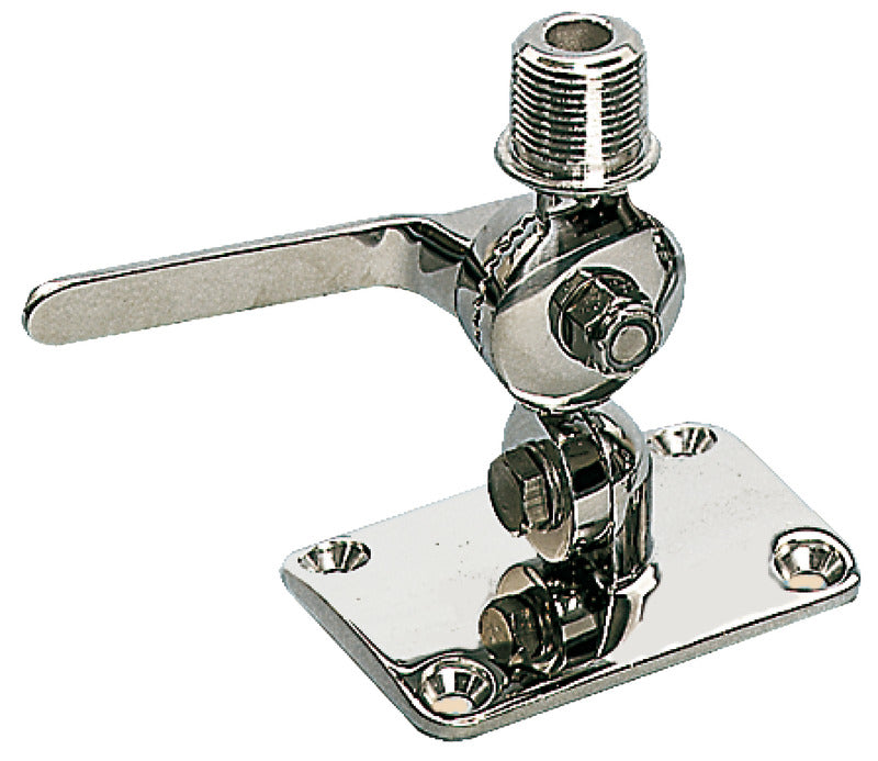 Dobbel svingbar base for radioantenner