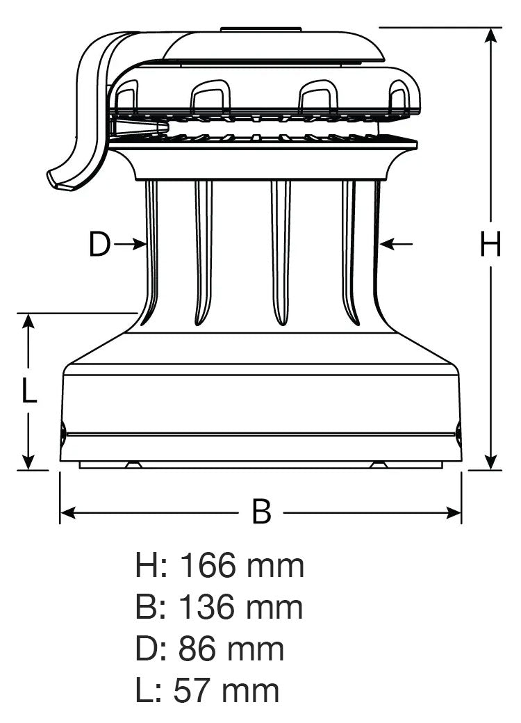 Ronstan 30QT Orbit Winch m/QuickTrim
