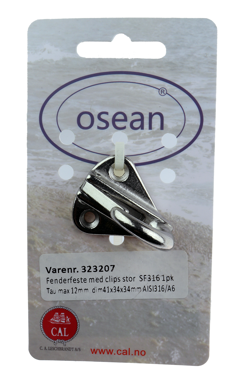 CAL Fenderfeste m/clips - Syrefast - Stor