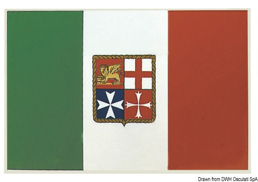 Selvklebende italiensk flagg