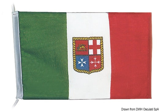 Italiensk flagg i lett polyester