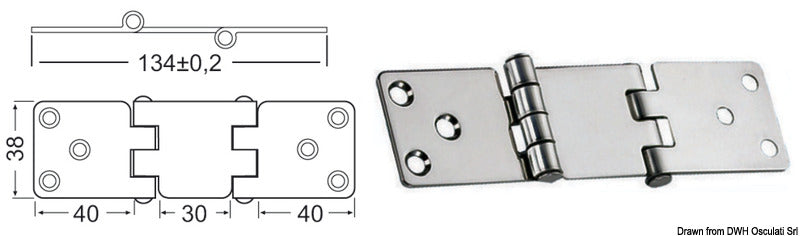 2 mm overhenghengsler