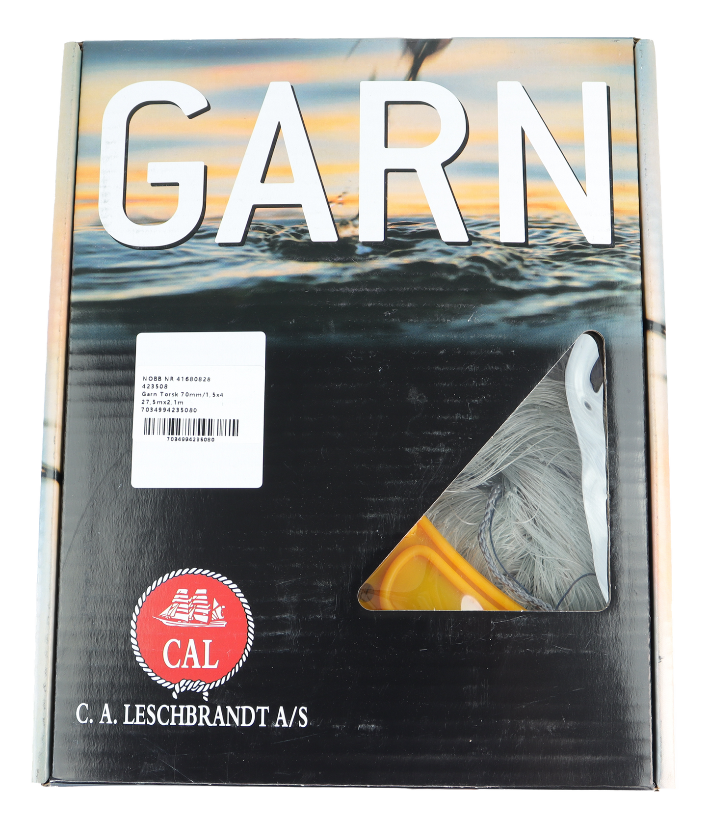 CAL Breiflabbgarn - 0,60 mm - Blå - 27x2,7 meter - 180 mm