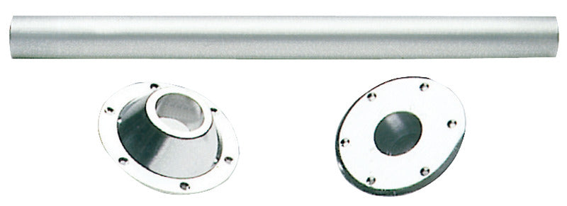 Bordpidestall i anodisert aluminium