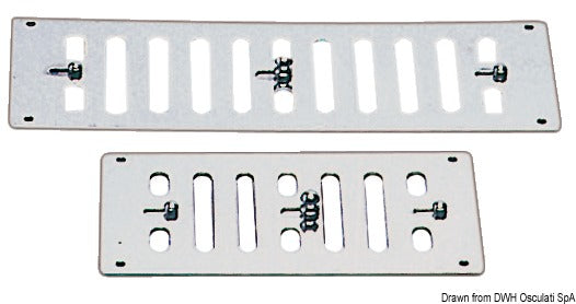 Luftventil, spjeldtype, med låsesystem for spjeld