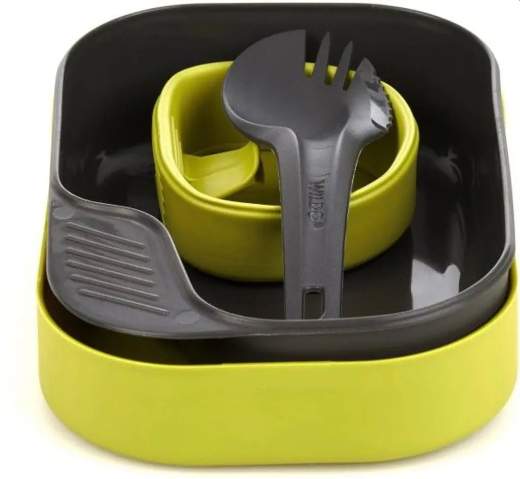 Wildo Matboks light 4 deler - Lime / Grå - Tallrikslådan light