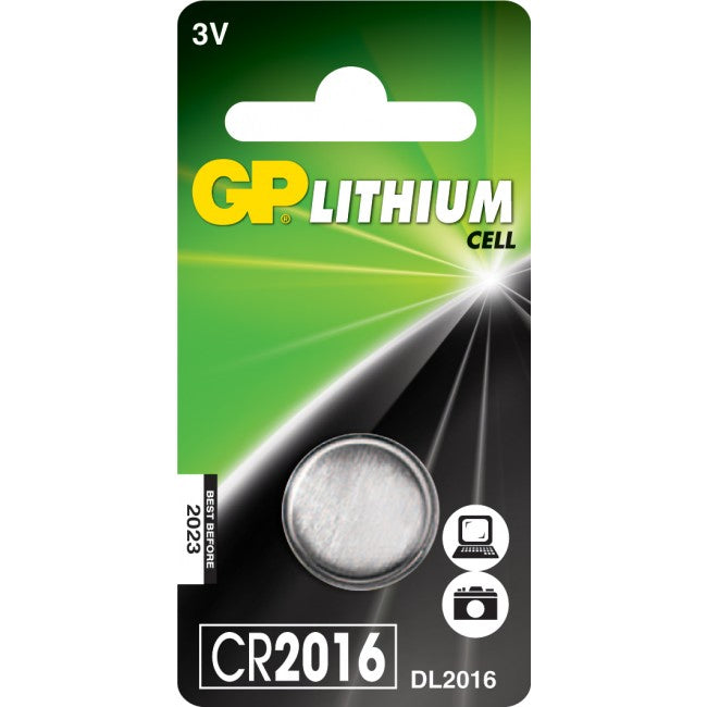 GP Batteri Knappcell - CR 2016 - 3V