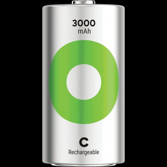GP ReCyko C-batteri 3000mAh - 2pk - Oppladbart NiMH 1,2v LR-14