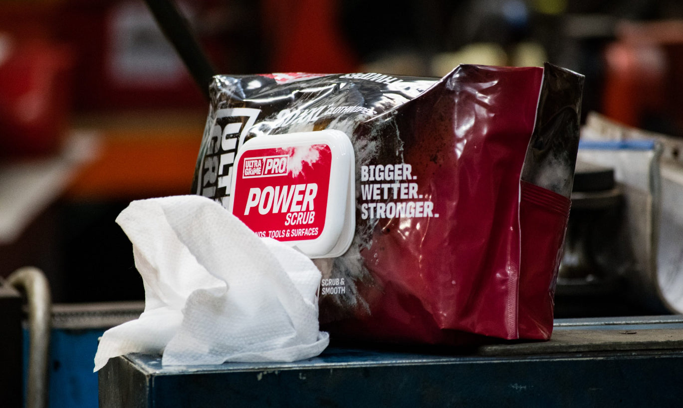 UltraGrime PRO Powerscrub - 80stk wipes - Rengjøringskluter - Verksted og industri
