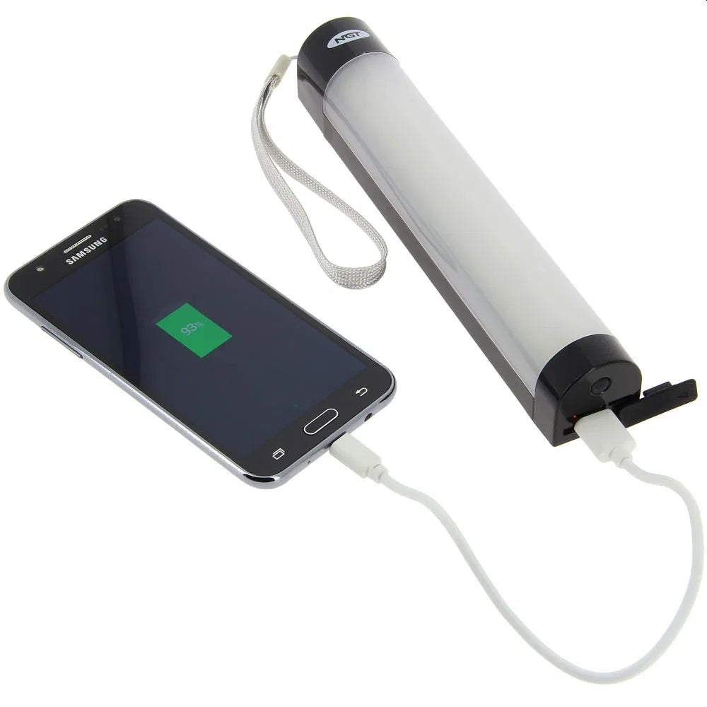 NGT Bivvy light - Oppladbar teltlykt - Powerbank - Fjernkontroll - Nattlys