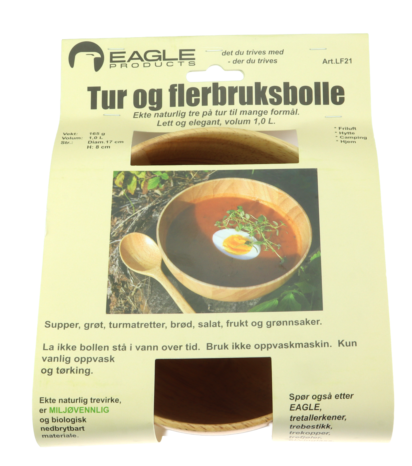 Eagle Trebolle stor - 1,0l - Tur og flerbruksbolle