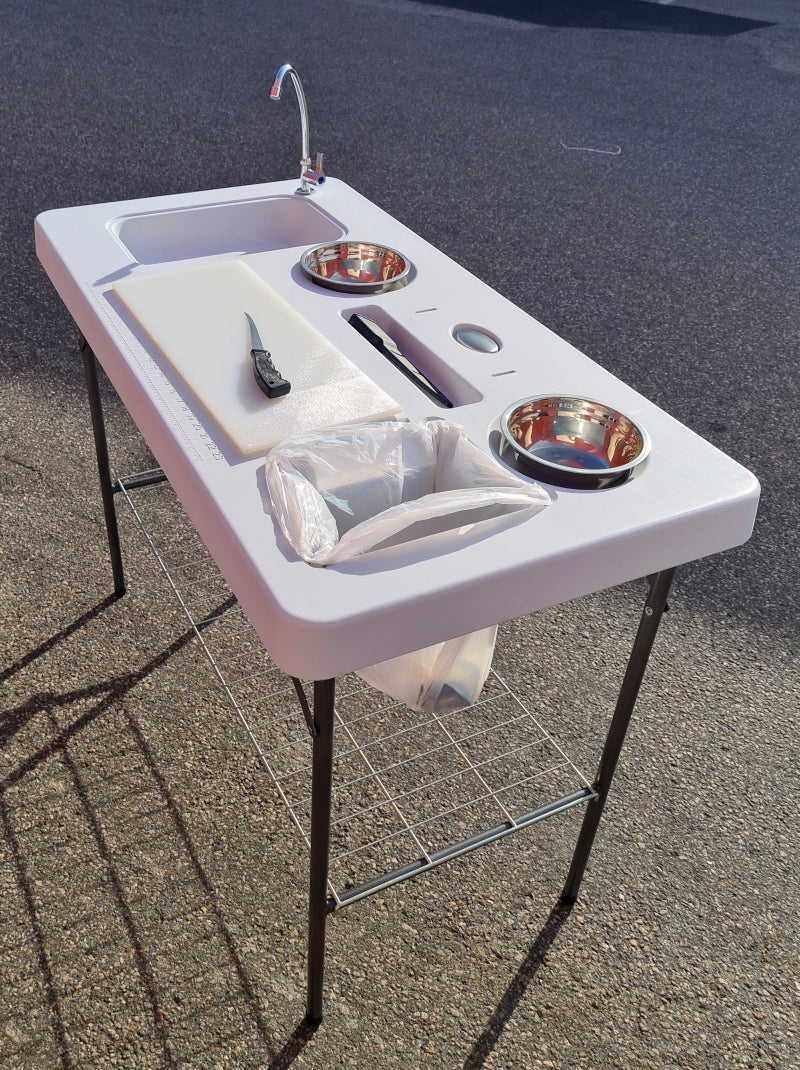 CAL Fiske / sløyebord - 126,5x65 cm - sett - vask