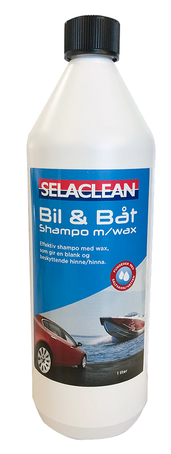 Selaclean Bil og båtshampoo - Flaske - 1 liter