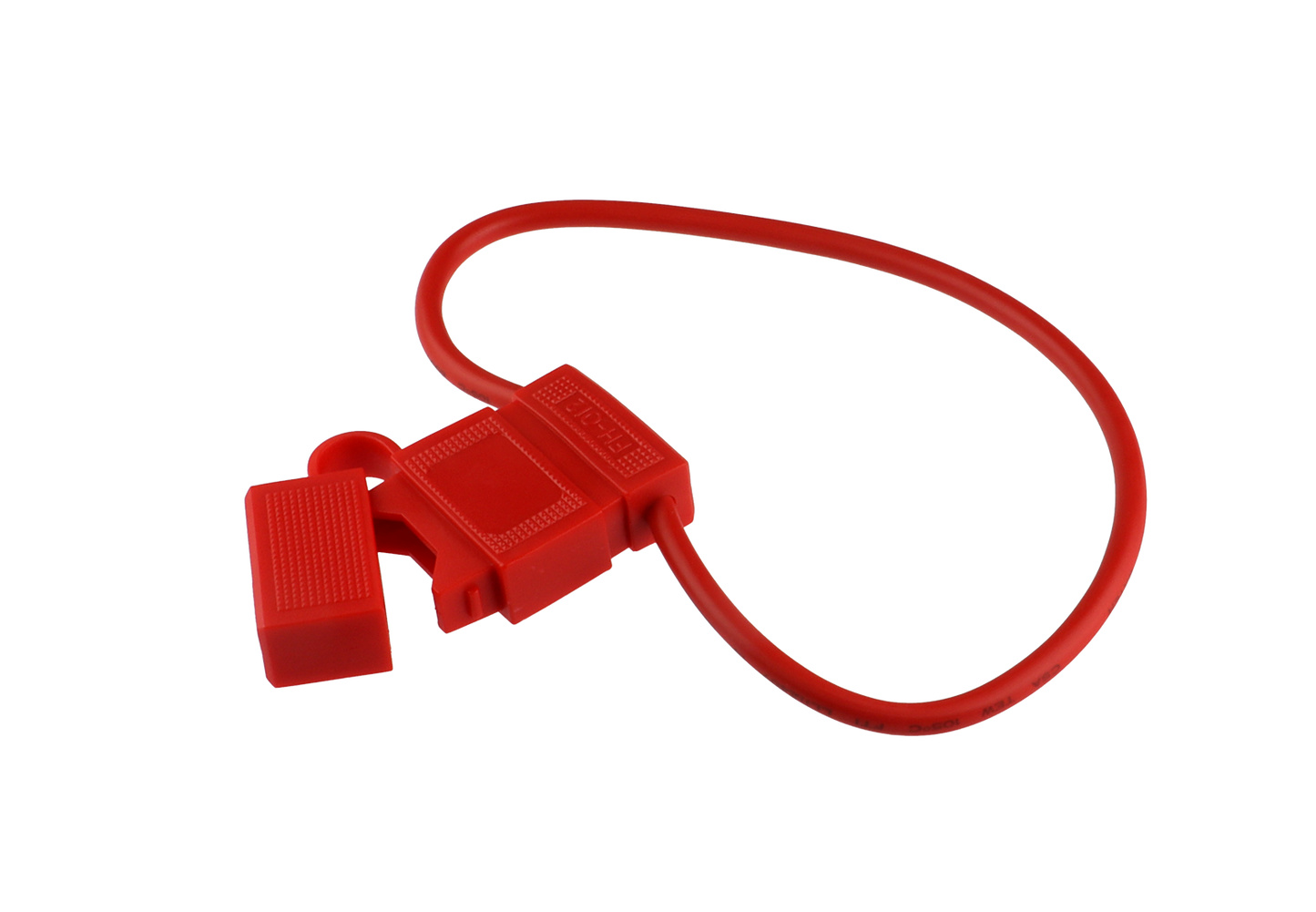 Holder for flatstiftsikring - med gummikappe