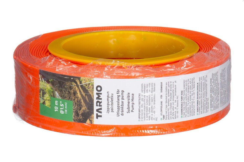 Slange til hage- og lensepumpe - 38mm x 10m