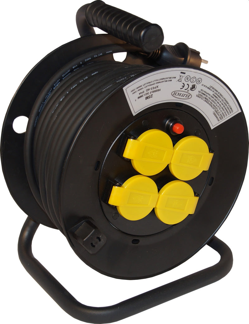 Elitech Kabeltrommel - 25m - 3Gx1,5mm²