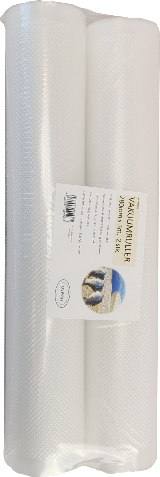 Osean Vakuumpose - 2stk - Rull - 280mm x 3m