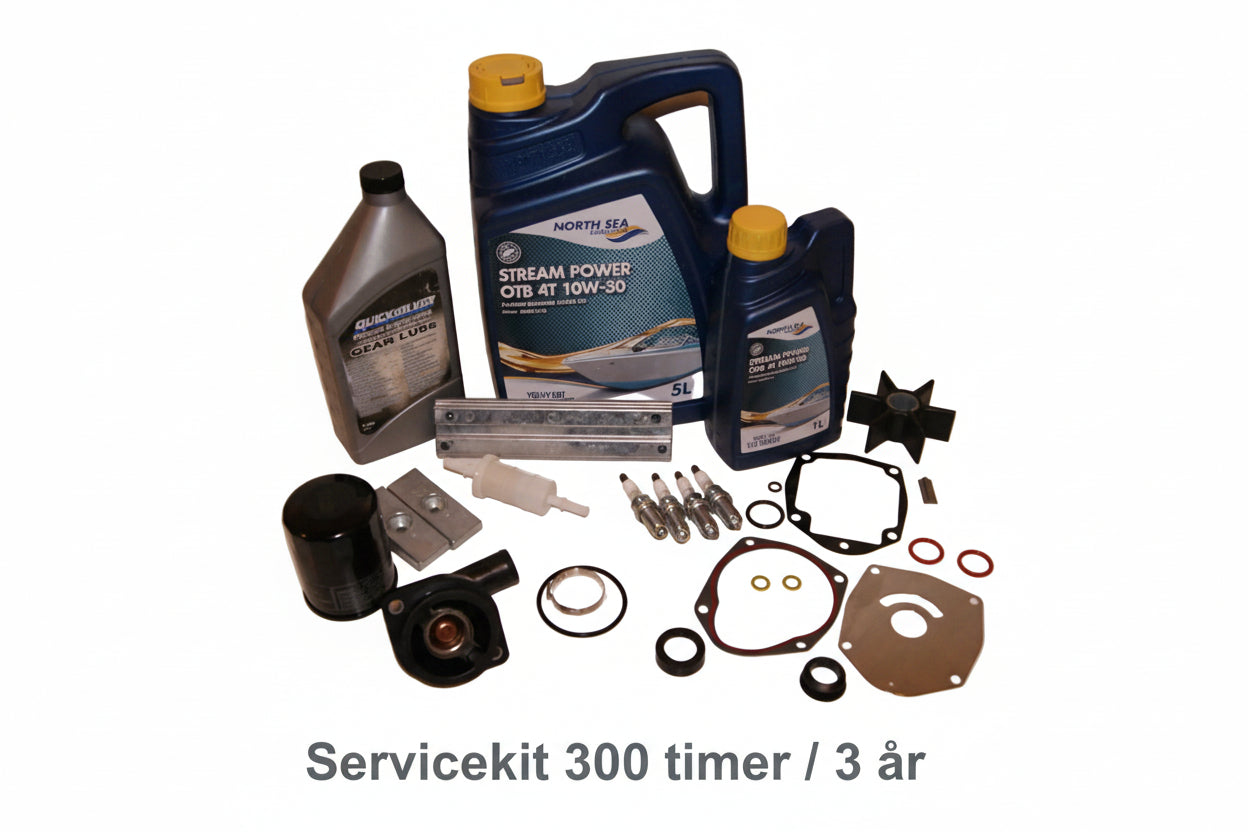 Servicekit Mercury 300 timer / 3 år 4-syl Mercury 75-115 hk 4T
