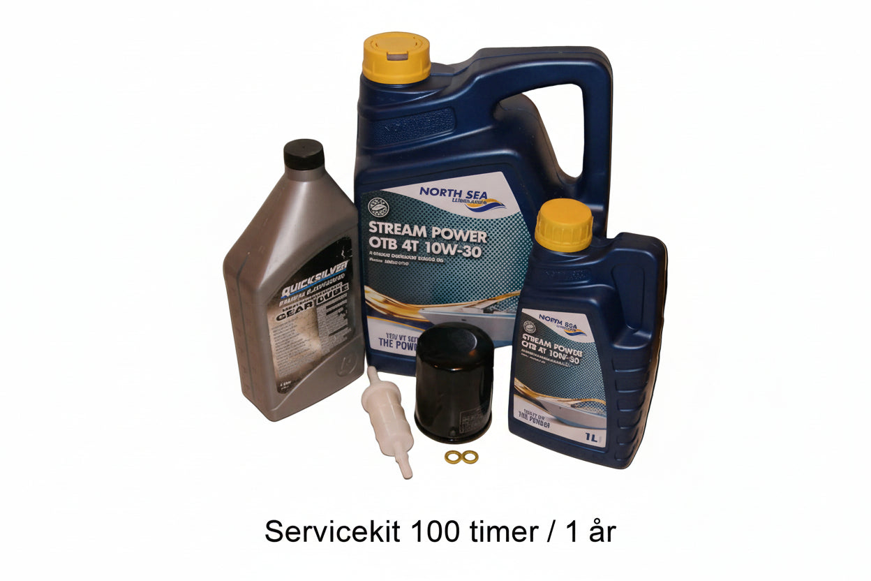 Servicekit Mercury 100 timer / 1 år 4-syl Mercury 75-115 hk 4T