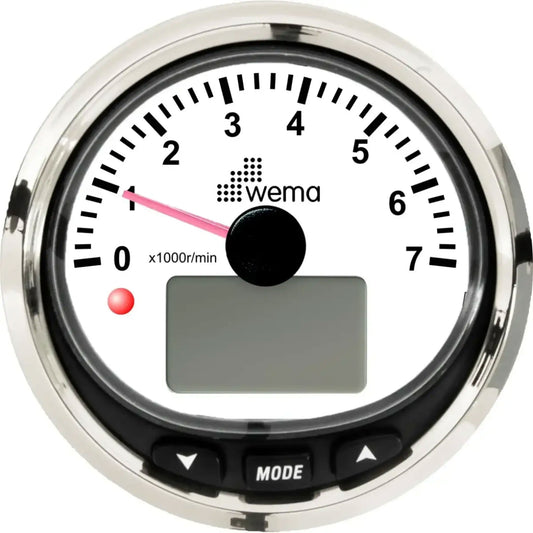 Wema Turteller 7000 rpm NMEA2000 Silverline Sort – bilde 2